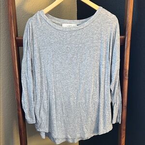 LOFT Heather Gray Long Sleeve Tee